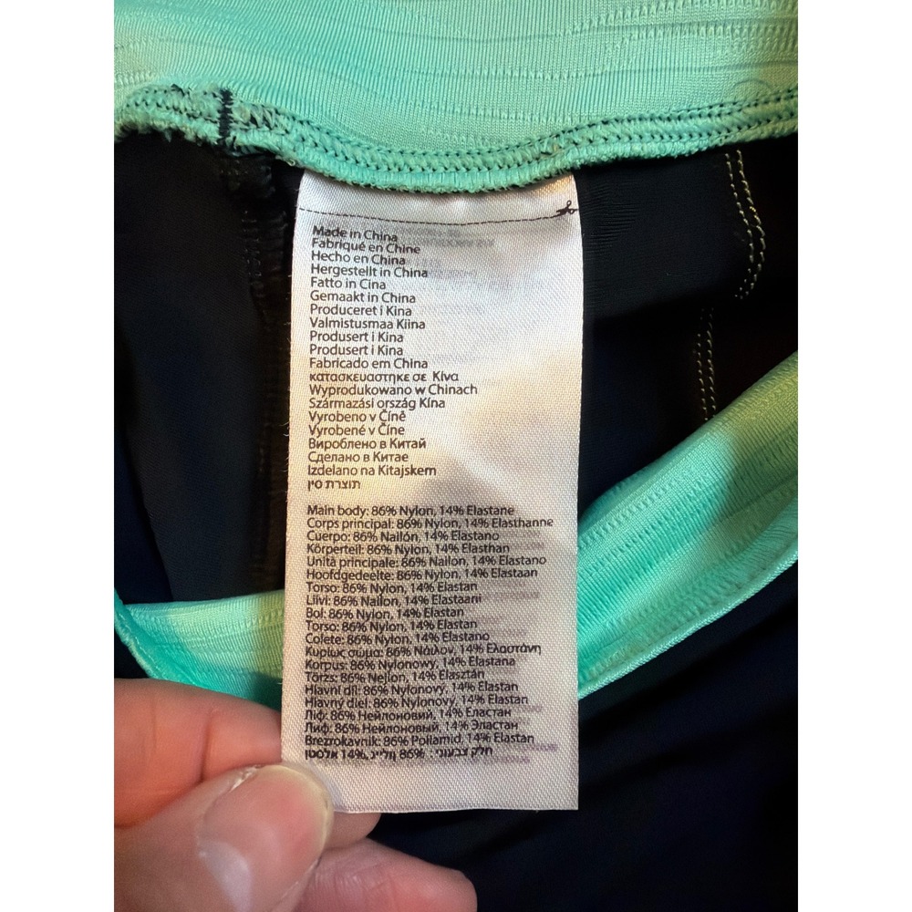 Pearl Izumi Select Women Cycling Shorts Black Mint Green Padded 41211601 Medium - Picture 6 of 10